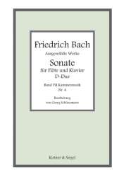 Sonate D-Dur für Flöte und Bc -Johann Christoph Friedrich Bach