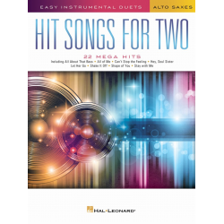 Hit Songs for Two Alto Saxophones -Diverse