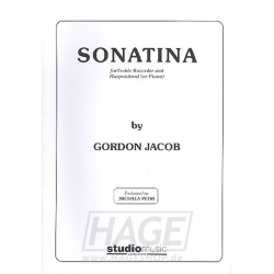 Sonatina for treble recorder and harpsichord (piano) -Gordon Jacob