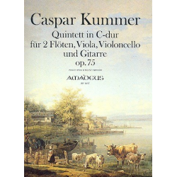 Quintett C-Dur op.75 - für 2 Flöten, Viola, -Caspar Kummer