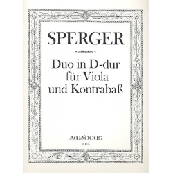 Duo D-Dur - für Viola und Kontrabaß -Johann Mathias Sperger