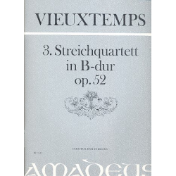 Quartett B-Dur Nr.3 op.52 - -Henri Vieuxtemps