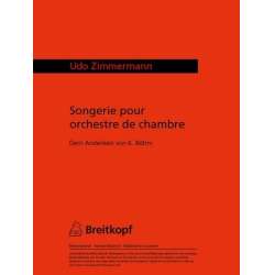SONGERIE : POUR ORCHESTRE DE -Udo Zimmermann