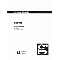 Sonate für Violine solo - Hermann Schroeder
