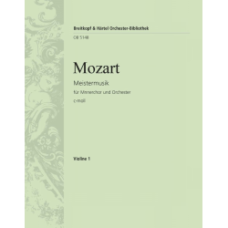 Meistermusik KV477 : für TTBB Chor -Wolfgang Amadeus Mozart / Arr.Gustave Sandré
