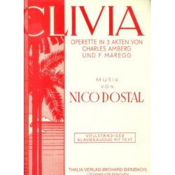 Clivia : Klavierauszug (dt) -Nico Dostal