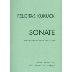 Sonate : für Sopranblockflöte und Klavier -Felicitas Kukuck