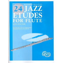 24 Jazz Etudes for Flute (+CD) -Bill Holcombe