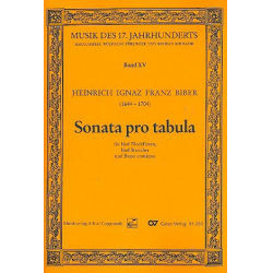 Biber, Heinrich Ignaz Franz : Sonata pro tabula -Heinrich Ignaz Franz von Biber