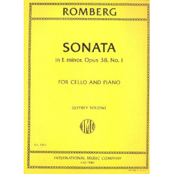 Sonata in e minor op.38,1 : -Bernhard Romberg