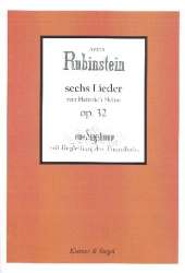 6 Lieder (Heinrich Heine) op.32 für Singstimme und Klavier -Anton Rubinstein