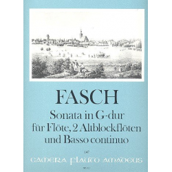 Sonata G-Dur - für Flöte, -Johann Friedrich Fasch