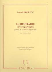 Le Bestiaire ou Cortège d'Orphée : -Francis Poulenc