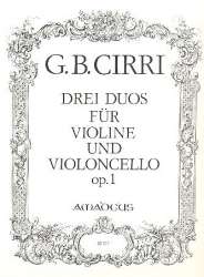 3 Duos op.1 - für Violine -Giovanni Battista Cirri