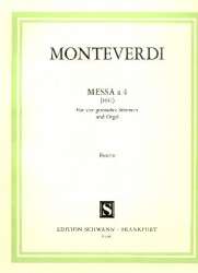 MESSA A 4 : FUER 4 GEM CHOR UND -Claudio Monteverdi