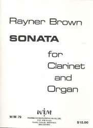 Sonata : for clarinet and organ -Rayner Brown
