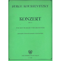 Konzert fis-Moll op.3 für Kontrabaß -Serge Koussevitzky