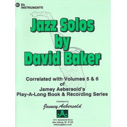 Jazz Solos : for Eb Instruments -David Baker