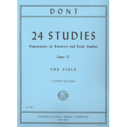 24 Studies op.37 : for viola -Jacob Dont