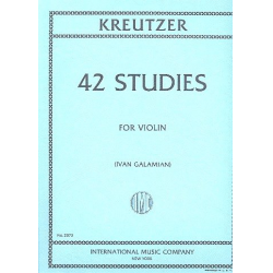 42 Studies : for violin -Rodolphe Kreutzer