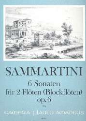 6 Sonaten op.6 - für 2 Flöten -Giuseppe Sammartini