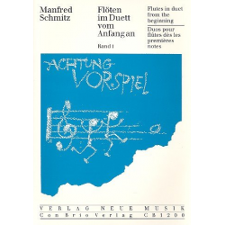Flöten im Duett vom Anfang an Band 1 -Manfred Schmitz