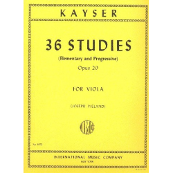 Etudes op.20 : for viola -Heinrich Ernst Kayser