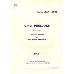 5 Preludes pour piano : Nr. 4 -Heitor Villa-Lobos