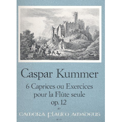 6 Caprices ou exercises op.12 - -Caspar Kummer