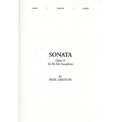 Sonata op.19 : for Es alto saxophone -Paul Creston