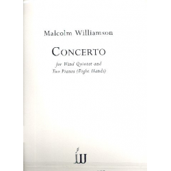 Concerto for Wind Quintet and Two Pianos (8 hand -Malcolm Williamson