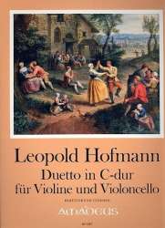 Duett C-Dur - für Violine und Violoncello -Leopold Hofmann