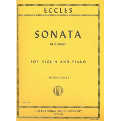 Sonata g minor : for violin and piano -Henry Eccles