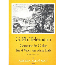Concerto G-Dur - für 4 Violinen - Georg Philipp Telemann