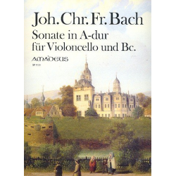 Sonate A-Dur - für Violoncello und Bc -Johann Christoph Friedrich Bach