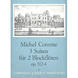 3 Suiten op.5,2-4 - für 2 Blockflöten -Michel Corrette