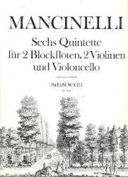 6 Quintette - für 2 Blockflöten, -Domenico Mancinelli