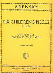 6 Children's Pieces op.34 : -Anton Stepanowitsch Arensky