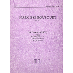 36 Etüden Band 3 (Nr.25-36) -Narcisse Bousquet