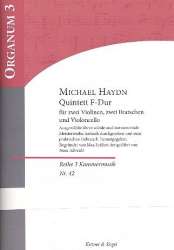 Quintett F-Dur für 2 Violinen, 2 Violen und Violoncello - Partitur und Stimmen -Johann Michael Haydn / Arr.Hans Albrecht