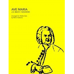 Ave Maria for Marimba Solo with Piano -Johann Sebastian Bach / Arr.Mario Gaetano
