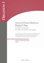 Partie F-Dur - für Bläser (Streicher) und Bc -Johann Philipp Krieger