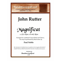 Magnificat 2. Of a Rose, a lovely Rose -John Rutter / Arr.Paul Noble