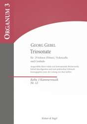 Sonate h-Moll - für 2 Violinen (Flöten), Violoncello und Cembalo -Georg Gebel  d.J.