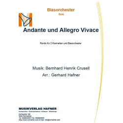 Andante und Allegro Vivace - Rondo für 2 Klarinetten und Blasorchester -Gerhard Hafner