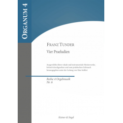 4 Präludien für Orgel -Franz Tunder / Arr.Max Seiffert