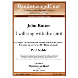 I will sing with the spirit -John Rutter / Arr.Paul Noble