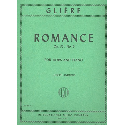 Romance op.35,6 for Horn and Piano -Reinhold Glière