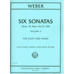 6 Sonatas op.10 vol.2 (nos.1-6) - -Carl Maria von Weber