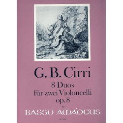 8 Duos op.8 - für 2 Violoncelli -Giovanni Battista Cirri